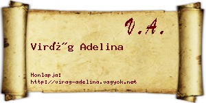 Virág Adelina névjegykártya